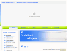 Tablet Screenshot of benkoklima.cz